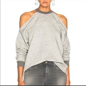 NWT AG Adriano Goldschmied Gizi Heather Gray Sweatshirt Large